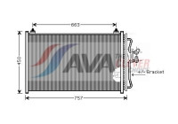 Condenser, air conditioning FDA5347 Ava Quality Cooling