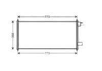 Condenser, air conditioning FDA5361 Ava Quality Cooling