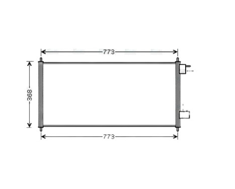 Condenser, air conditioning FDA5361 Ava Quality Cooling