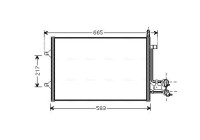 Condenser, air conditioning FDA5395 Ava Quality Cooling
