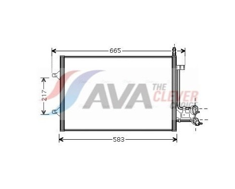 Condenser, air conditioning FDA5395 Ava Quality Cooling