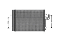 Condenser, air conditioning FDA5427D Ava Quality Cooling