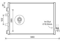 Condenser, air conditioning FDA5484D Ava Quality Cooling