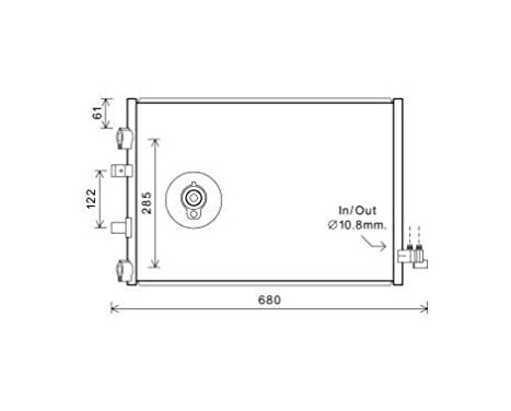 Condenser, air conditioning FDA5484D Ava Quality Cooling