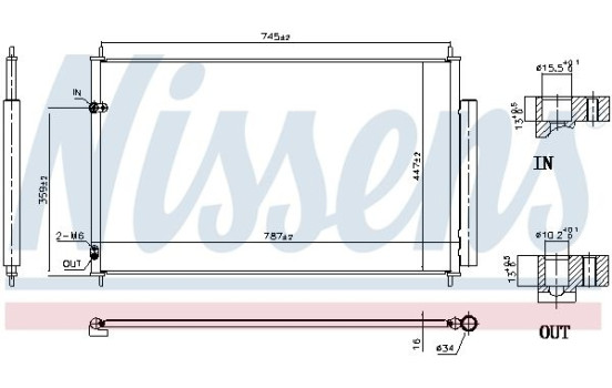 Condenser, air conditioning ** FIRST FIT ** 940842 Nissens, Image 6