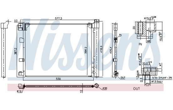 Condenser, air conditioning **FIRST FIT** 940850 Nissens