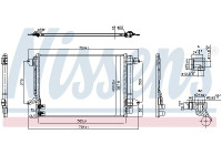 Condenser, air conditioning **FIRST FIT** 940907 Nissens