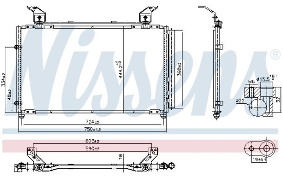 Condenser, air conditioning **FIRST FIT** 940923 Nissens