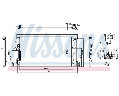 Condenser, air conditioning **FIRST FIT** 940939 Nissens