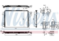 Condenser, air conditioning **FIRST FIT** 940959 Nissens