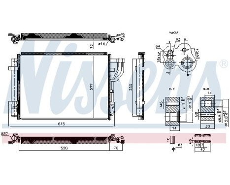 Condenser, air conditioning **FIRST FIT** 940959 Nissens Condenser, air conditioning **FIRST FIT** 940959 Nissens