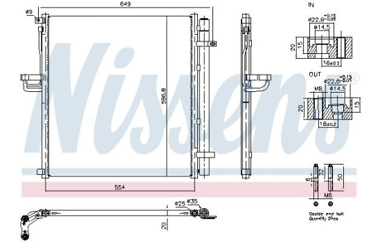 Condenser, air conditioning **FIRST FIT** 940977 Nissens