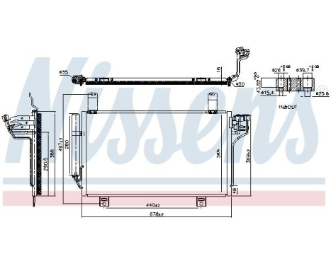 Condenser, air conditioning ** FIRST FIT ** 941202 Nissens