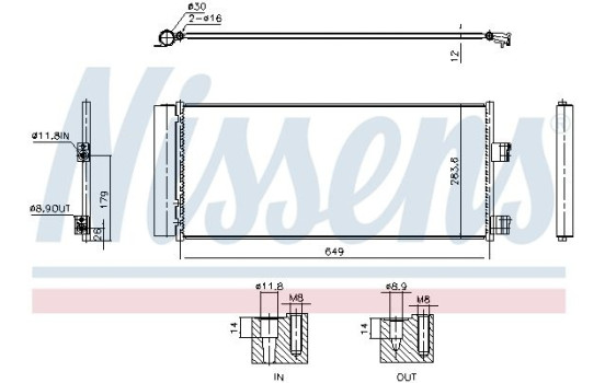 Condenser, air conditioning **FIRST FIT** 941237 Nissens