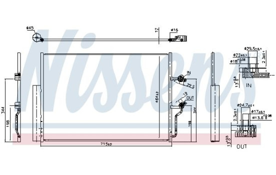 Condenser, air conditioning **FIRST FIT** 941263 Nissens