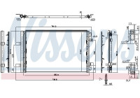 Condenser, air conditioning **FIRST FIT** 941283 Nissens