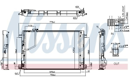 Condenser, air conditioning **FIRST FIT** 941293 Nissens