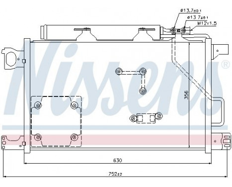 Condenser, air conditioning ** FIRST FIT ** 94857 Nissens