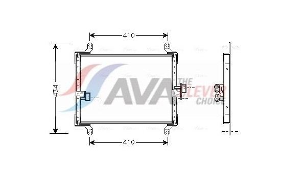 Condenser, air conditioning FT5206 Ava Quality Cooling