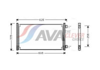 Condenser, air conditioning FT5213 Ava Quality Cooling