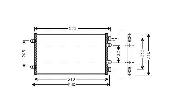 Condenser, air conditioning FT5219 Ava Quality Cooling