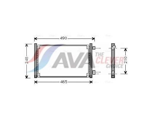 Condenser, air conditioning FT5223 Ava Quality Cooling