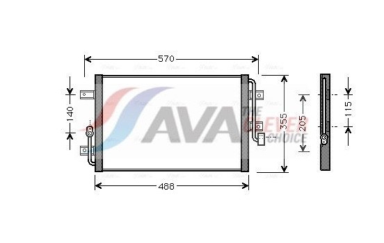 Condenser, air conditioning FT5246 Ava Quality Cooling