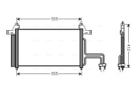 Condenser, air conditioning FT5253D Ava Quality Cooling