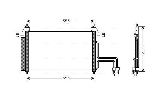Condenser, air conditioning FT5253D Ava Quality Cooling