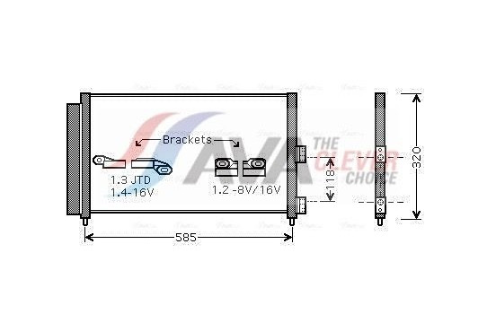 Condenser, air conditioning FT5289D Ava Quality Cooling