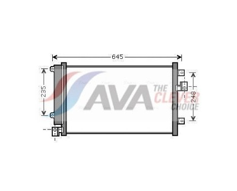 Condenser, air conditioning FT5328D Ava Quality Cooling