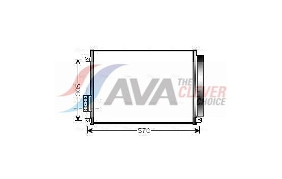 Condenser, air conditioning FT5347D Ava Quality Cooling, Image 2