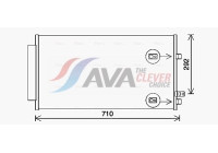 Condenser, air conditioning FT5462D Ava Quality Cooling