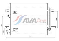 Condenser, air conditioning FT5488D Ava Quality Cooling