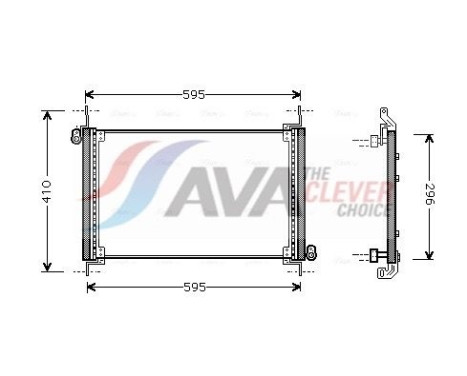 Condenser, air conditioning FTA5237 Ava Quality Cooling
