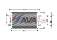 Condenser, air conditioning FTA5240 Ava Quality Cooling