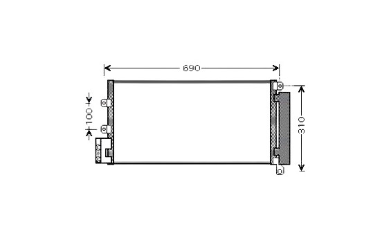 Condenser, air conditioning FTA5356D Ava Quality Cooling