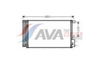 Condenser, air conditioning FTA5357D Ava Quality Cooling