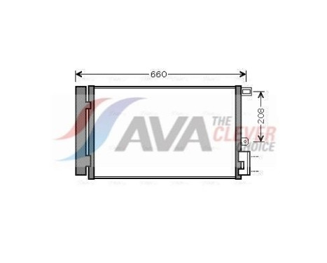 Condenser, air conditioning FTA5357D Ava Quality Cooling