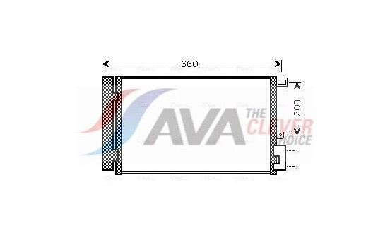 Condenser, air conditioning FTA5357D Ava Quality Cooling