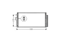 Condenser, air conditioning FTA5386D Ava Quality Cooling