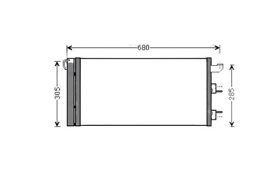 Condenser, air conditioning FTA5406D Ava Quality Cooling