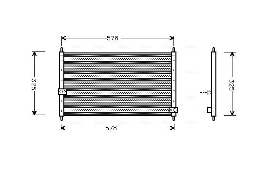 Condenser, air conditioning HD5062 Ava Quality Cooling