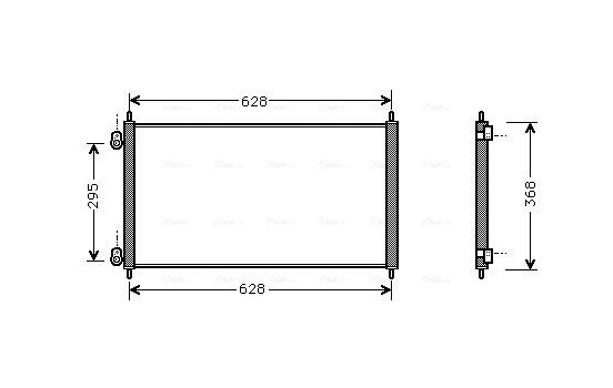 Condenser, air conditioning HD5106 Ava Quality Cooling