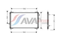 Condenser, air conditioning HD5112 Ava Quality Cooling