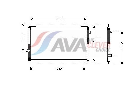 Condenser, air conditioning HD5112 Ava Quality Cooling