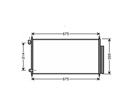 Condenser, air conditioning HD5185D Ava Quality Cooling