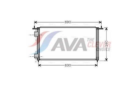 Condenser, air conditioning HD5210 Ava Quality Cooling