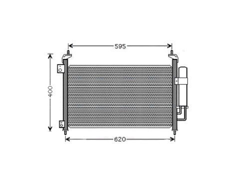 Condenser, air conditioning HD5213D Ava Quality Cooling