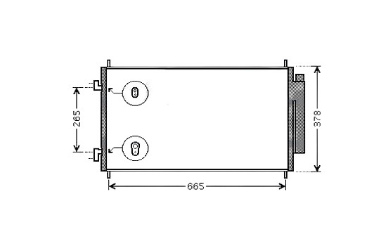 Condenser, air conditioning HD5214D Ava Quality Cooling